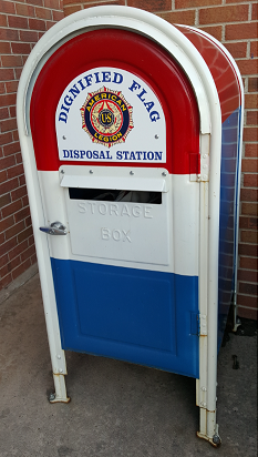 Flag disposal